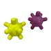 textured multi-pointed ball natural rubber educational toy